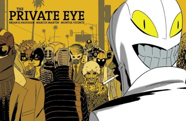 Ilustração da HQ 'The Private Eye', criada para ser lida pela intenert (Divulgação)