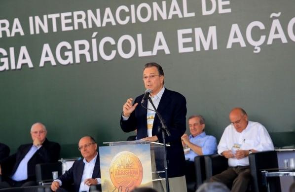 O presidente da Agrishow, Maurílio Biagi Filho, reclama da falta de infraestrutura e logística (Sérgio Masson/Gazeta de Ribeirão)