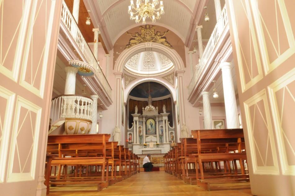 Interior da capela Nossa Senhora da Boa Morte, em Campinas (Edu Fortes/AAN)