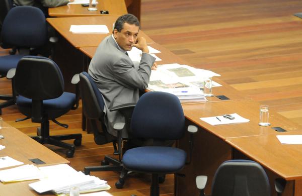 O vereador eleito pelo PSB Paulo Galterio durante sessão da Câmara (Edu Fortes/AAN)