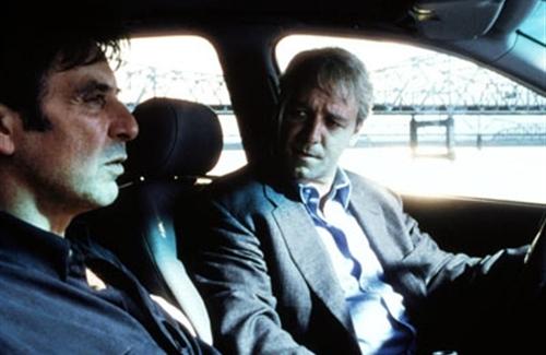Al Pacino e Russell Crowe em cena do filme 'O Informante' (Divulgação)
