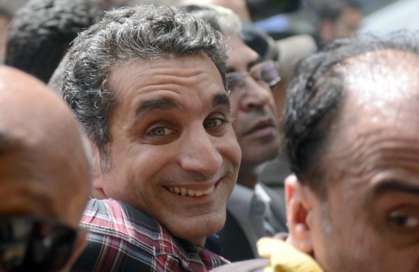 Basem Yussef foi detido por supostamente ameaçar a segurança pública (France Press)