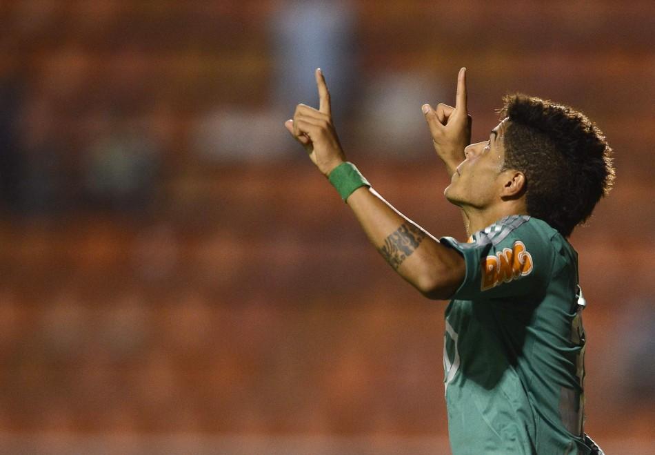 Leandro abriu o placar para o Palmeiras: reabilitação e alívio (Mauro Horita/AE)