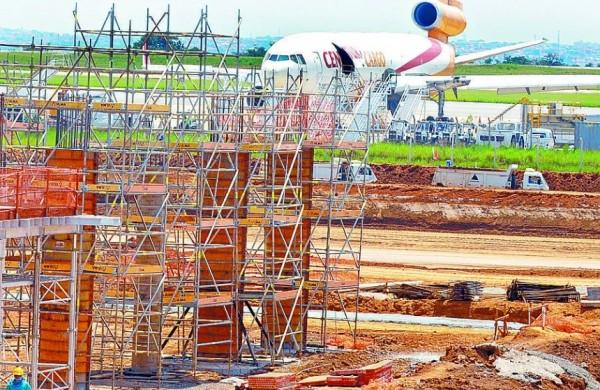 Obras do novo terminal de Viracopos, que será ligado à estação do futuro trem de alta velocidade (Dominique Torquato/ AAN)
