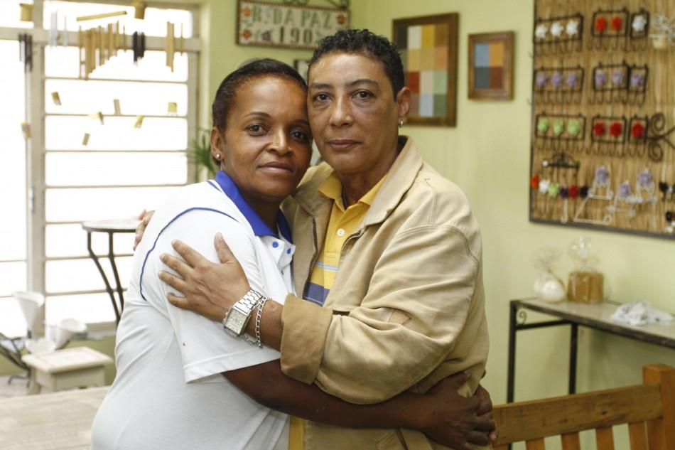 Rosana Pereira dos Santos e Cristina Helena de Jesus estão há 12 anos juntas (Gustavo Tilio/Especial para RAC)