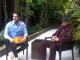 Apresentador do programa Legendários, Marcos Mion entrevista Joe Jackson, pai do cantor Michael Jackson (Divulgação)