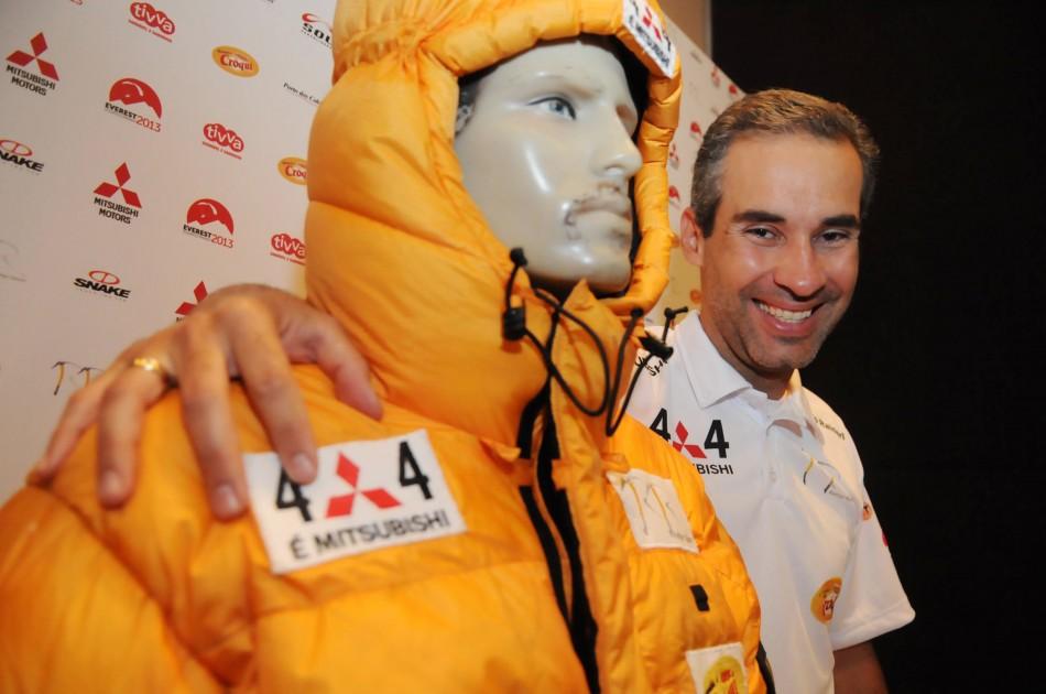 Rodrigo Raineri tem a chance de ser o primeiro brasileiro a atingir três vezes o topo do Everest e o primeiro a descer de parapente (Edu Fortes/AAN)