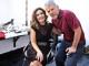 Fátima Bernardes e José Mayer no camarim do programa Encontro com Fátima Bernardes (Divulgação)