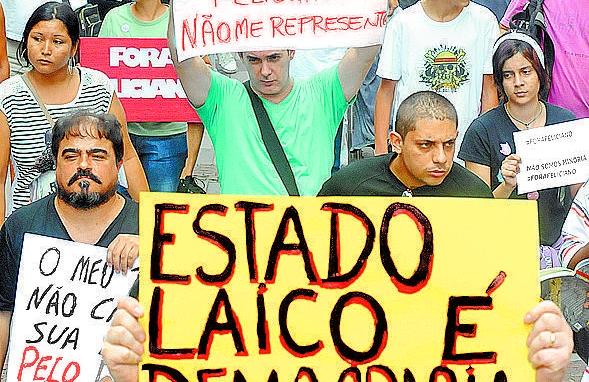 Nome do político é alvo de protestos em todo o País, incluindo Campinas, por declarações homofóbicas (Edu Fortes/ AAN )