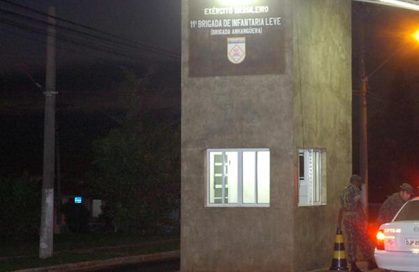 Entrada do Batalhão de Infantaria Leve, em Campinas (Cedoc/RAC)
