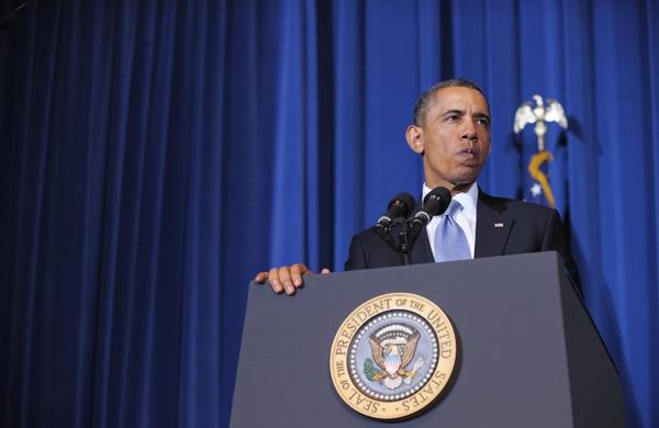 Presidente dos Estados Unidos, Barack Obama, durante discurso na Casa Branca (France Press)