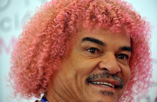 Valderrama em seu novo look: célebre jogador da década de 1990 (France Press)