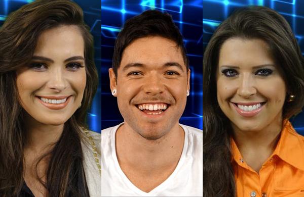 Trio que está na disputa do paredão do BBB (Montagem)