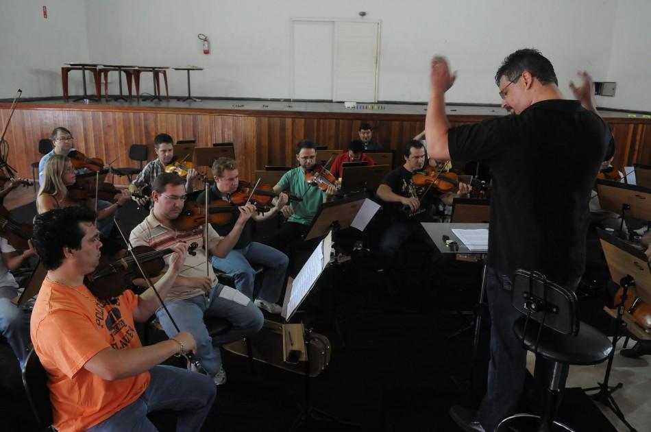 Músicos participam de ensaio da Orquestra Sinfônica Municipal de Campinas (Cedoc/RAC)