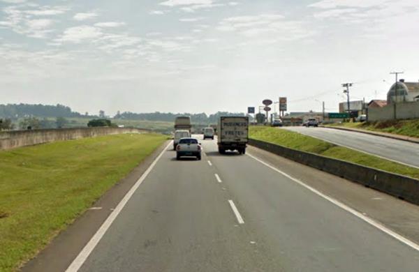 Trecho da rodovia Anhanguera, onde ocorreu o roubo do malote com US$ 40 mil (Google)