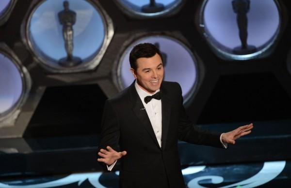  O humorista Seth MacFarlane durante a apresentação do Oscar 2013 (France Press)