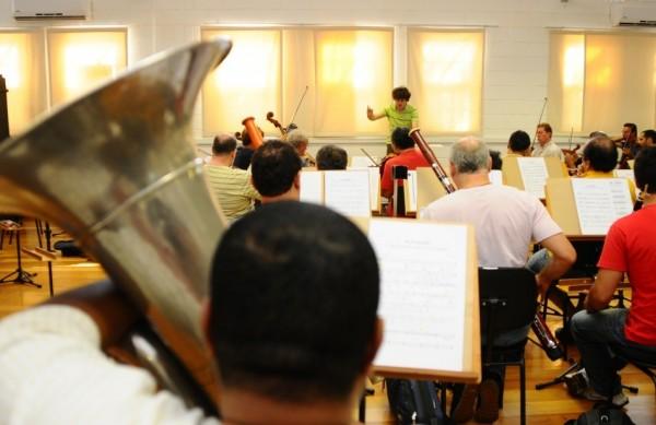 Ensaio da Orquestra Sinfônica da Unicamp (Elcio Alves/AAN)