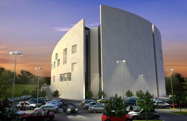 Imagem de como será o prédio do Teatro Carlos Gomes (Divulgação)