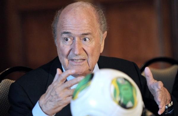 Presidente da Fifa, Joseph Blatter durante discurso na África do Sul (France Press)