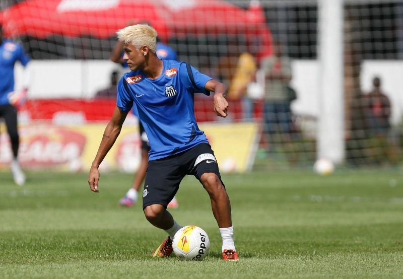Neymar, jogador do Santos (AE)