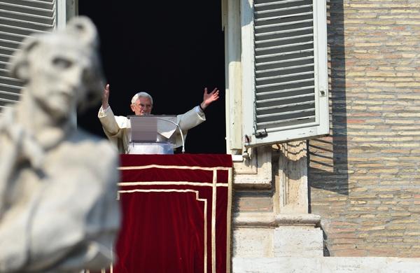 Papa Bento XVI durante discurso no Vaticano (France Press)