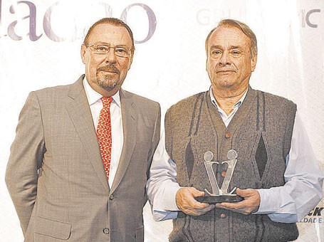 Sylvino de Godoy Neto, do Grupo RAC, com Ricardo Rocha, da Adacamp  (Gustavo Tilio/Especial para a AAN)
