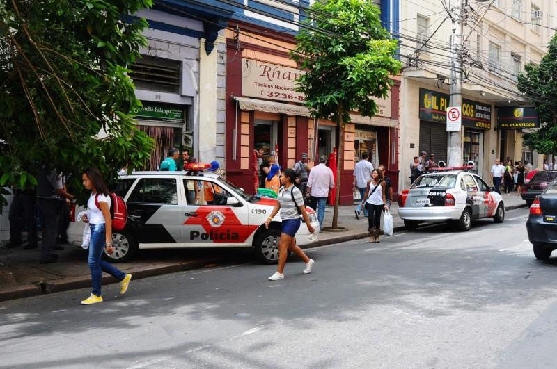 Quadrilha roubou loja na Rua Conceição: três menores foram presos (Elcio Alves/AAN)