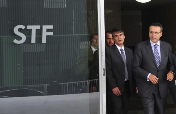 Henrique Eduardo Alves, deixa o STF após visitar Joaquim Barbos (Agência Brasil)