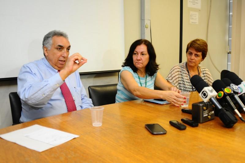 Coletiva sobre as mortes no Hospital Vera Cruz após exame de ressonância (Elcio Alves/AAN)