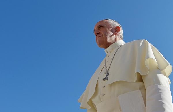 Papa Francisco durante audiência na PRaça São Pedro, no Vaticano (France Press)