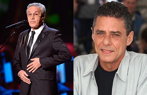 Caetano Veloso e Chico Buarque são a favor da proibição da venda biografias não autorizadas (France Presse)