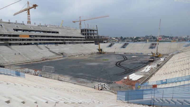Estádio do Corinthians ganha forma (Divulgação)