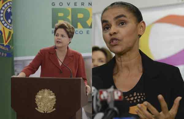 Diferença entre ambas é que, entre os eleitores seguros do voto, a presidente tem 33%, mais do que o dobro de Marina (14%) (Agência Brasil)