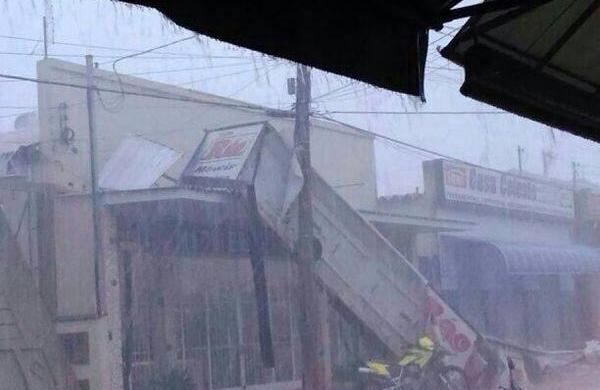Temporal com chuva de granizo caiu durante 40 minutos (Divulgação/Nelson Quirino Júnior)