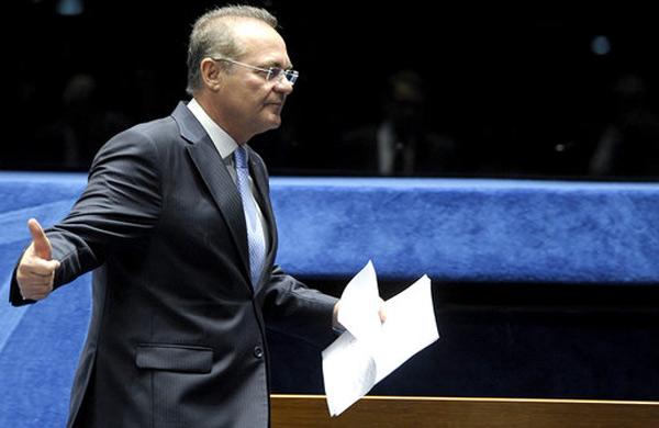 Fala de Renan foi gravada logo ap&oacute;s Cunha ter anunciado o rompimento com o governo  (Ag&ecirc;ncia Senado/Lia de Paula)