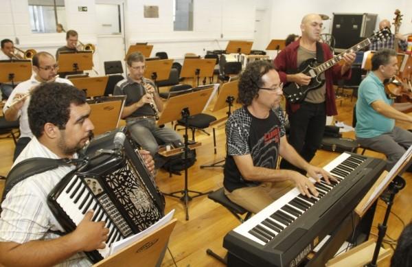 Ensaio da Orquestra Sinf&ocirc;nica da Unicamp (Gustavo Tilio/Especial para a AAN)