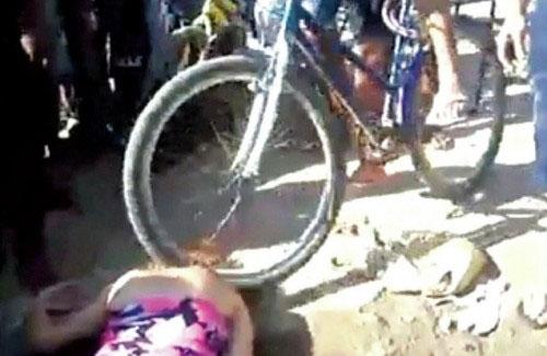 Lucas confessou ter passado com bicicleta por cima da v&iacute;tima ( Reprodução)