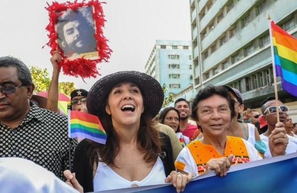 Mariela Castro, filha do presidente cubano, comandou a atividade celebrada durante a VII Jornada contra a Homofobia (France Press)