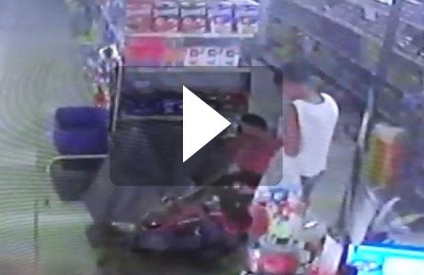 V&iacute;deo na Internet mostra a&ccedil;&atilde;o da mulher em supermercado e Franca ( Reprodução/ TV)