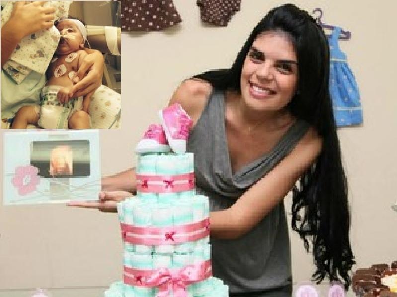 Thais Faria, de 19 anos, relata a alegria e a li&ccedil;&atilde;o de vida que recebeu da filha Valentina (destaque) (Arquivo pessoal)