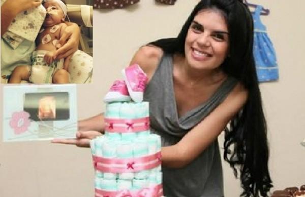 Thais Faria, de 19 anos, relata a alegria e a li&ccedil;&atilde;o de vida que recebeu da filha Valentina (destaque) (Arquivo Pessoal/ Reprodução )