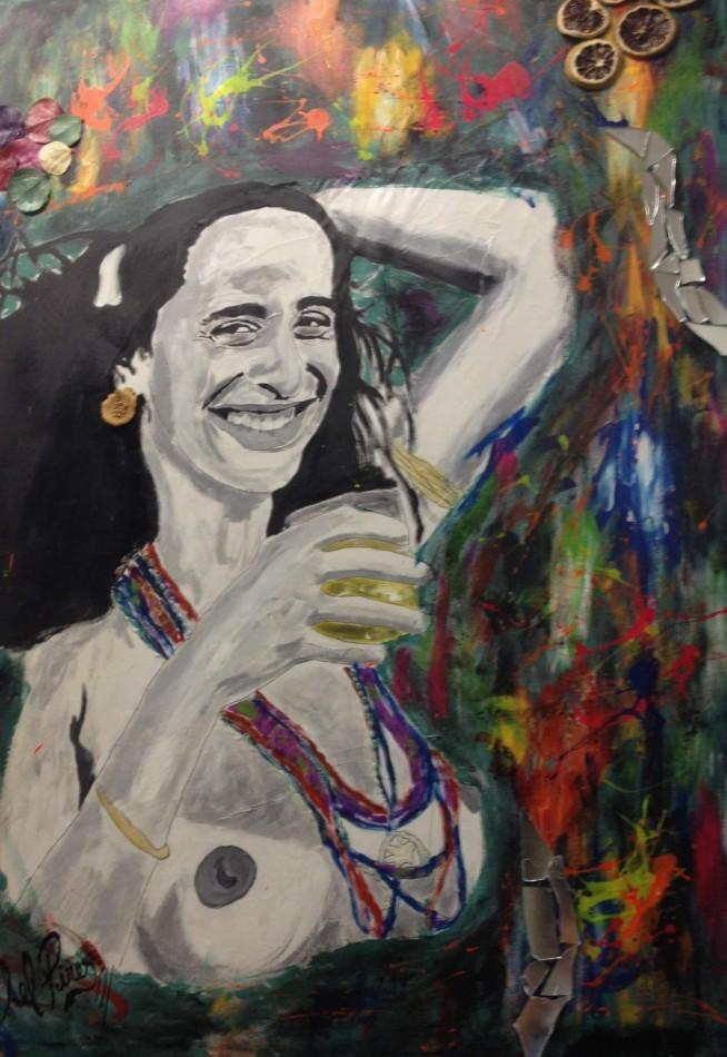 Maria Beth&acirc;nia &eacute; uma das artistas pintadas pelo artista Sandro del Pires ( Divulgação)