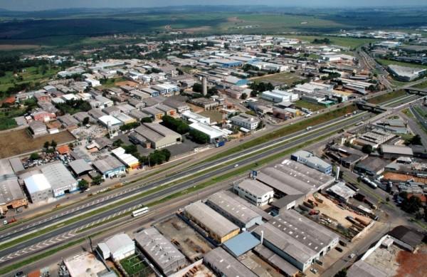 Vista parcial do Distrito Industrial de Indaiatuba: mais de dez mil empresas em funcionamento na cidade ( Divulgação)