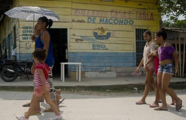 A empoeirada cidadezinha colombiana Aracataca, onde nasceu Gabriel Garc&iacute;a M&aacute;rquez (France Press)