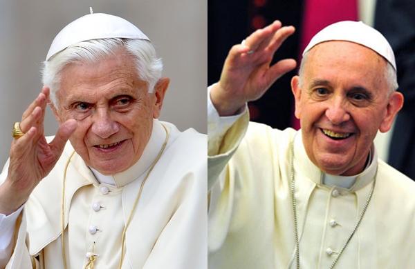 Papa Bento XVI &eacute; alem&atilde;o, e o Papa Francisco &eacute; argentino (AFP)