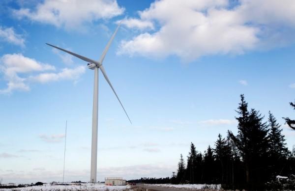 Usina instalada pela fabricante dinamarquesa de turbinas e&oacute;licas Vestas (France Press)
