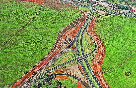 Obras >prontas do novo acesso a Bar&atilde;o Geraldo, distrito de Campinas  ( Divulgação)