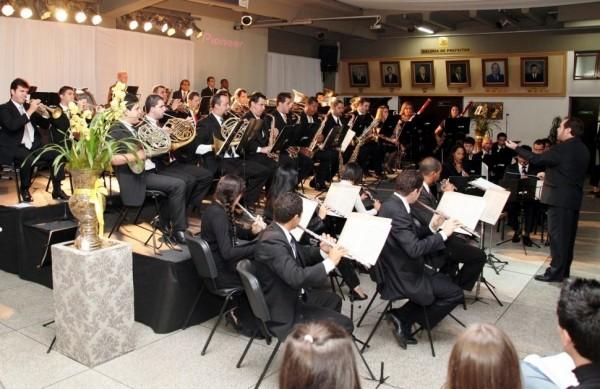 Integrantes da Banda Sinf&ocirc;nica Municipal Prof&ordm; Gunars Tiss, de Nova Odessa  ( Divulgação)