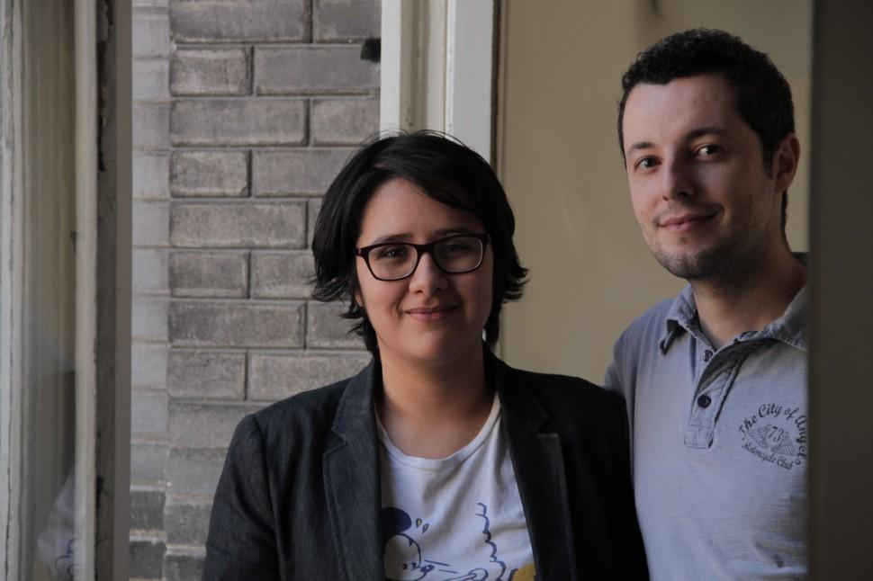 Juliana Rojas, diretora de &quot;Sinfonia N&eacute;cropole&quot;, ao lado do tamb&eacute;m diretor Marco Dutra, autor da trilha sonora do longa em competi&ccedil;&atilde;o no Paul&iacute;nia Film Festival (Simon Pateau)