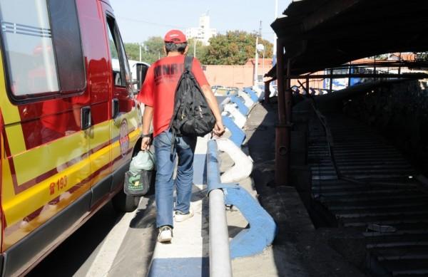 Equipe de resgate foi acionada para aux&iacute;lio &agrave; v&iacute;tima ( Dominique Torquato/AAN)